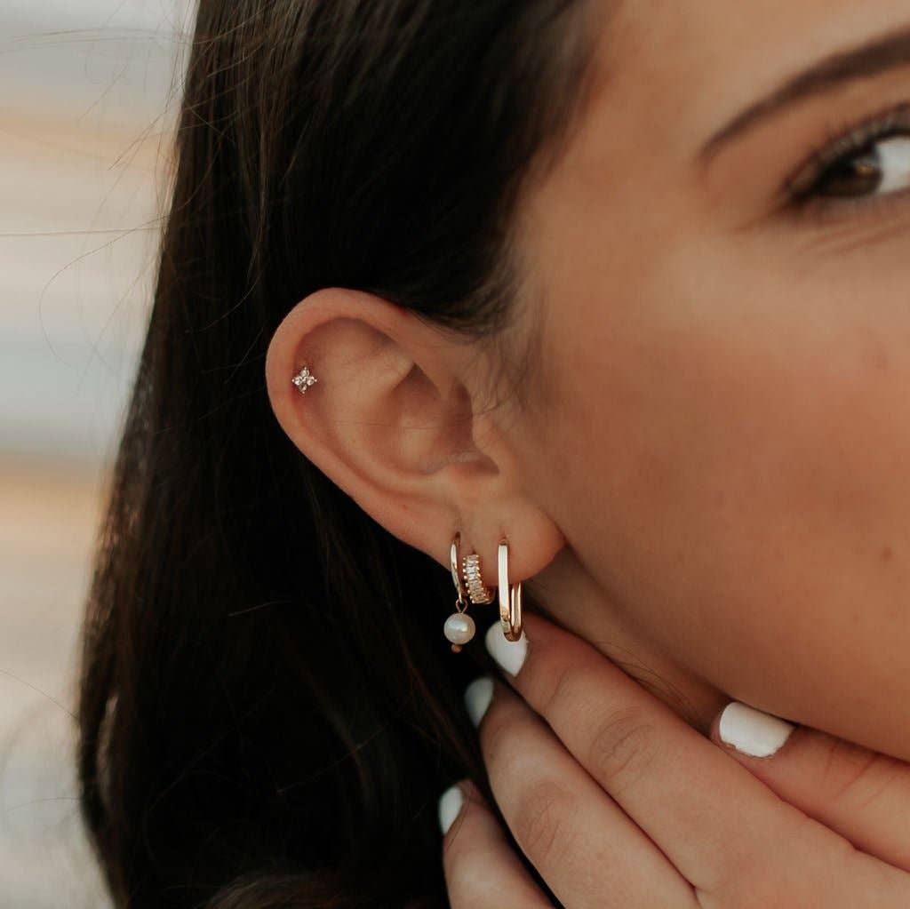 Avery Gold Hoops: Gold