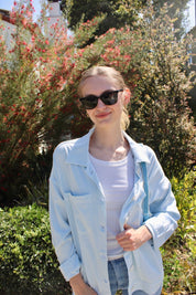 Italian Twill Jacket - Sky Blue