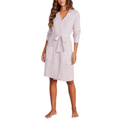 CCL Ribbed Robe - Faded Rose/Pearl