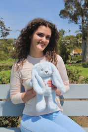 Baxter Blue Bunny Soft Toy 13.5"/34cm