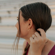 Avery Gold Hoops: Gold