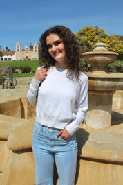 Luxe Cotton Sweater - Coconut