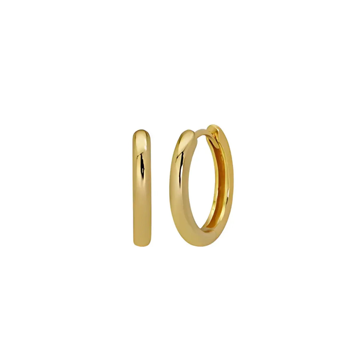 Small Hoop Earrings-Gold