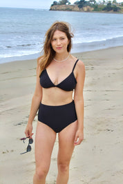 Retro Bathing Suit Bottom - Black Sea