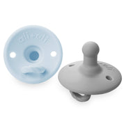 Pacifier Set Round (Iron & Sky)
