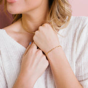 Madeline Gold Filled Paperclip Bracelet: 7"