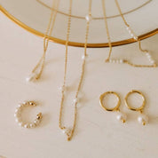 Malibu Pearl Necklace: Gold Filled