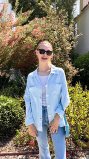 Italian Twill Jacket - Sky Blue