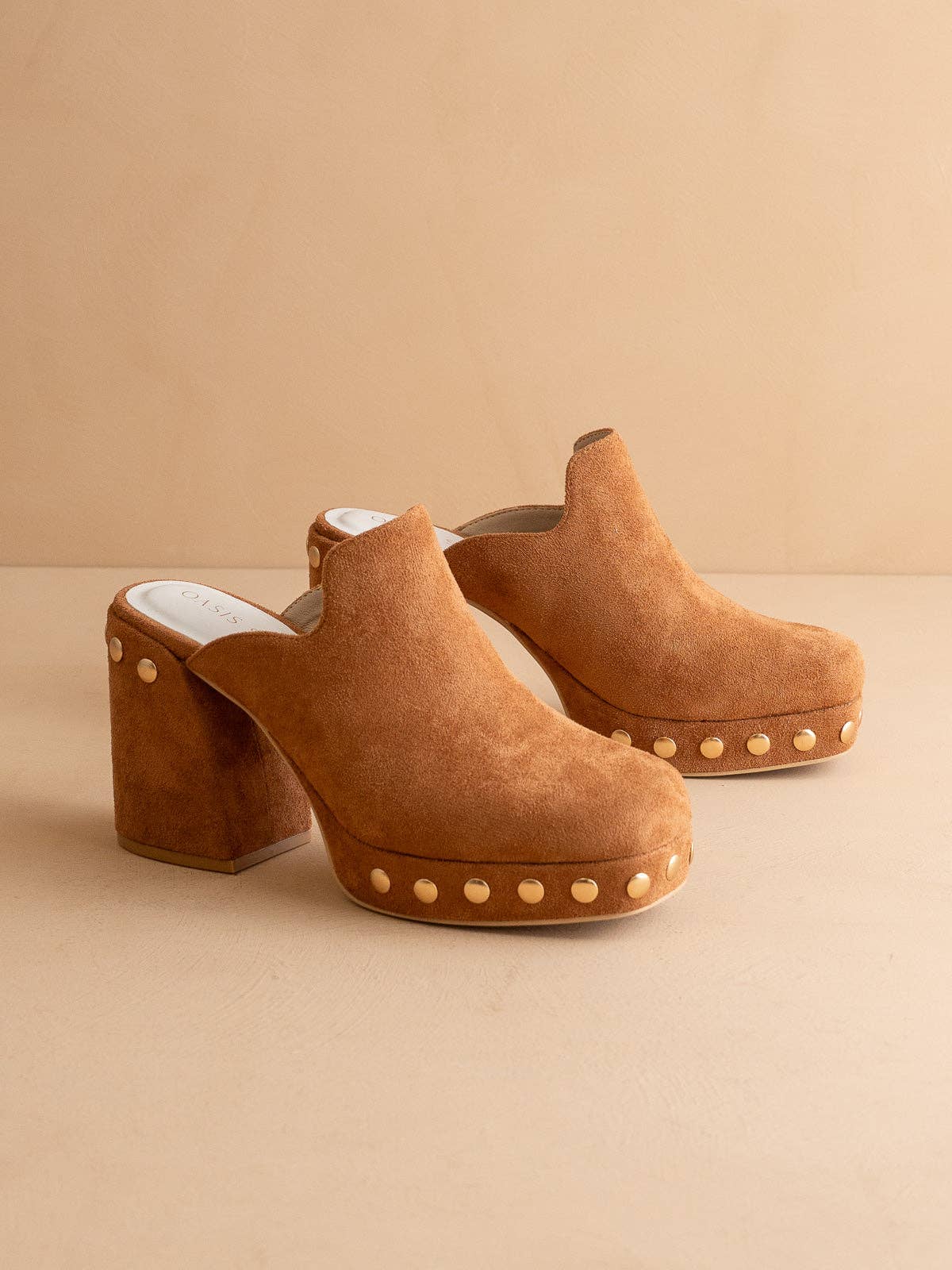 The Sierra | Caramel Platform Clog Mule - Caramel