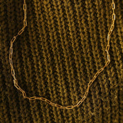 Madeline Gold Filled Paperclip Necklace: 16"