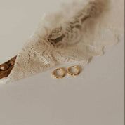 Lola Floral Hoops: Gold