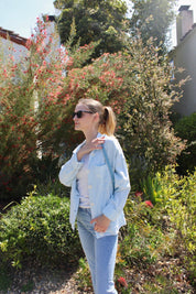 Italian Twill Jacket - Sky Blue