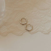 Lola Floral Hoops: Gold