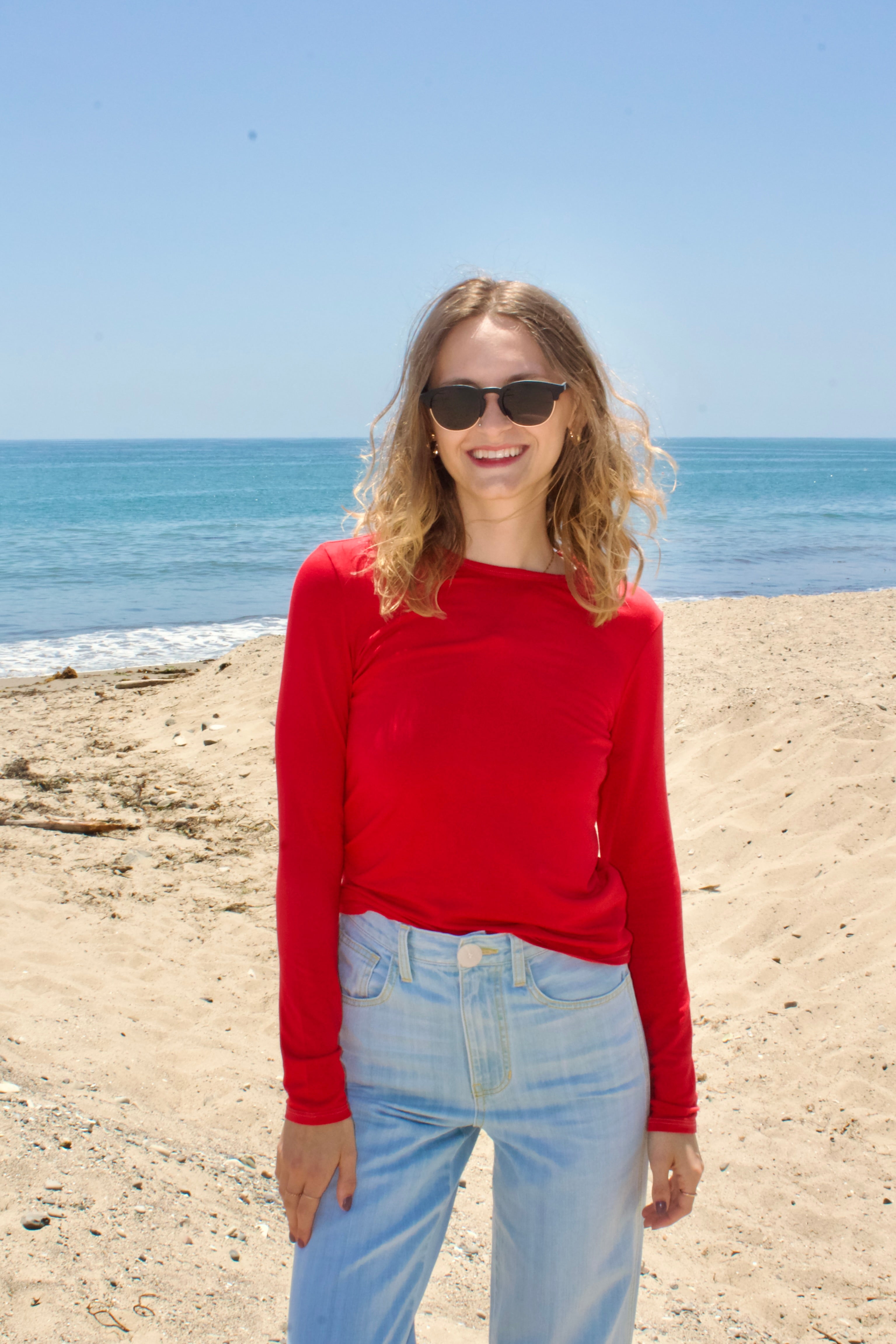 Softest Long Sleeve Tee - Strawberry