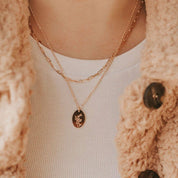 Madeline Gold Filled Paperclip Necklace: 16"