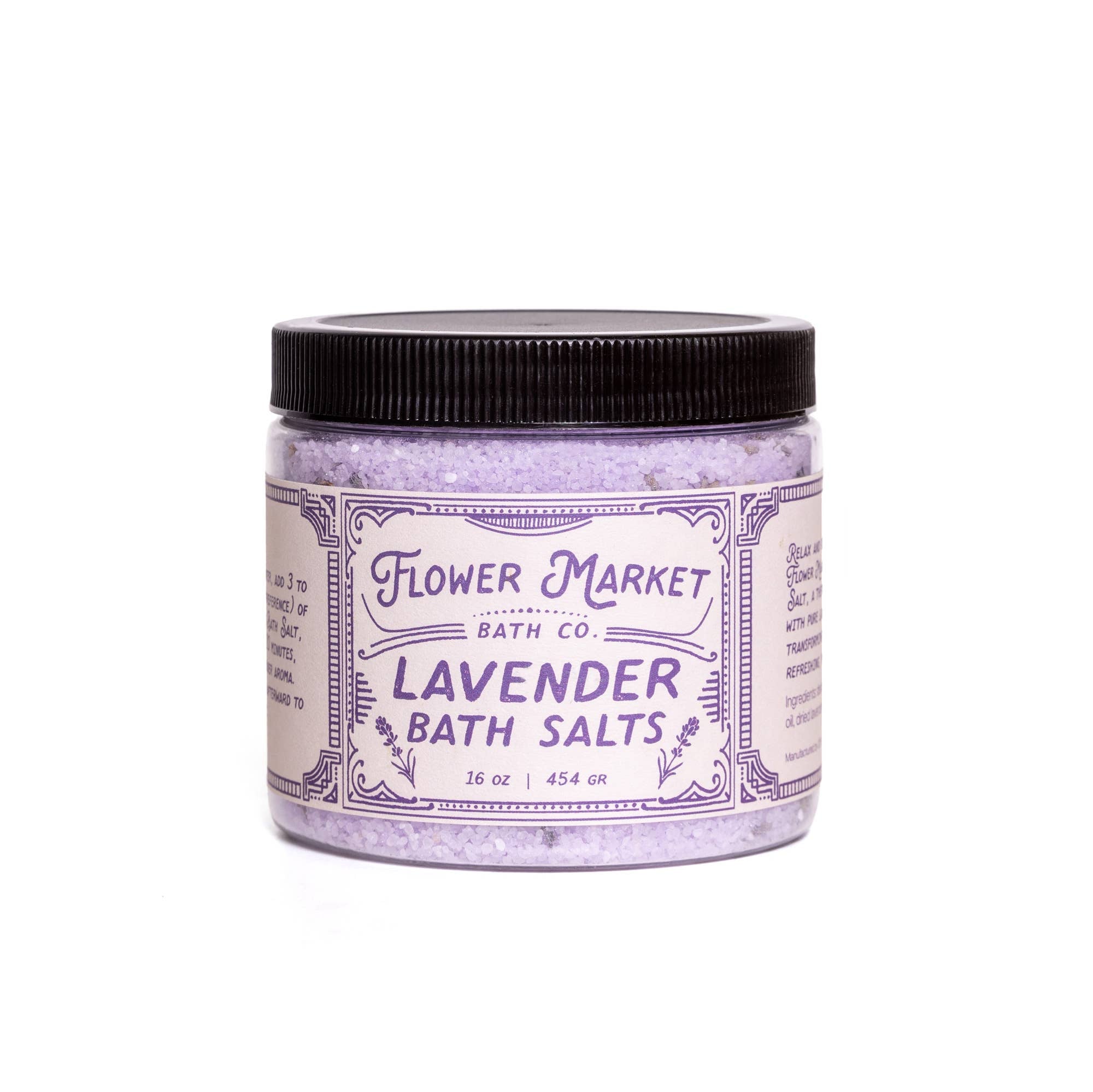 Lavender Bath Salt – Relaxing Blend with Essential Oil 16 oz