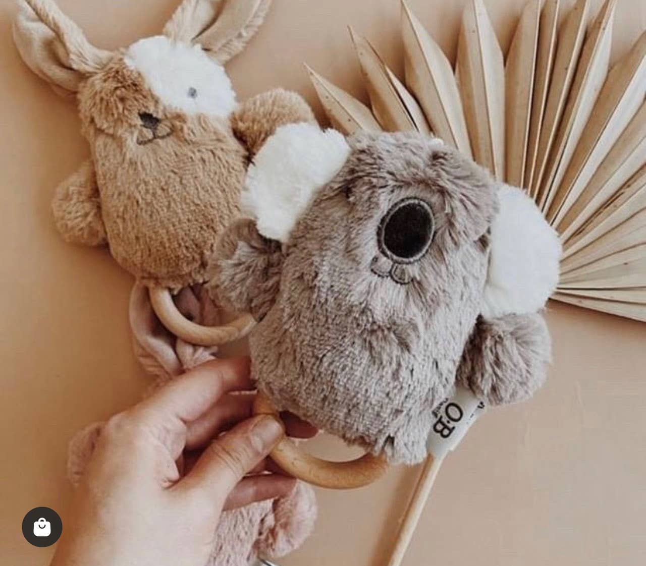 Lee Lamb Soft Rattle Toy 6.8"/17cm