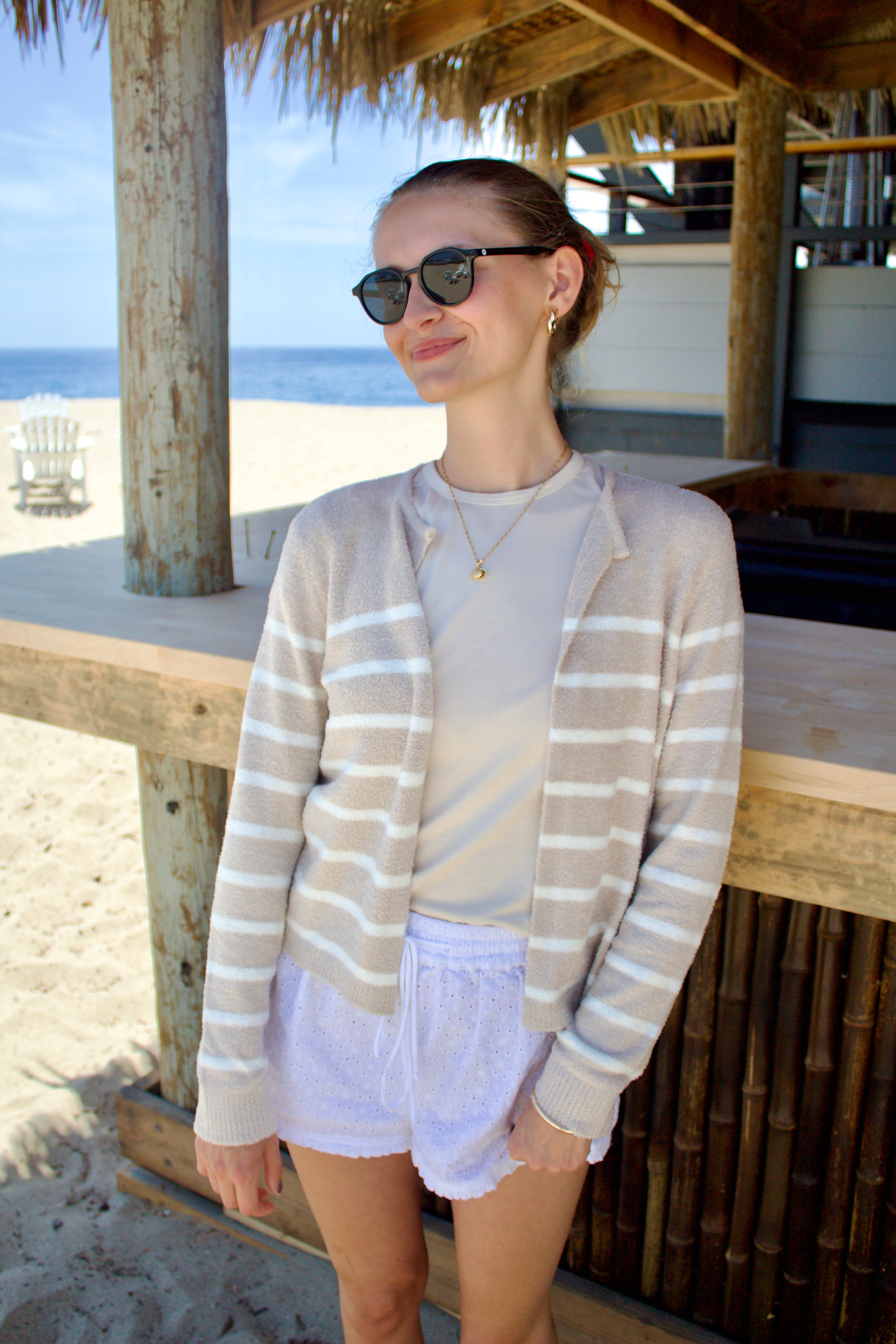 CCL Striped Cardigan with Buttons