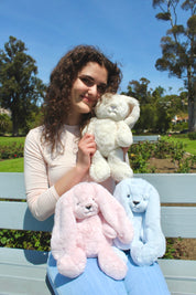 Baxter Blue Bunny Soft Toy 13.5"/34cm