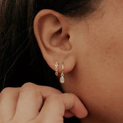 May Raindrop Hoops: Gold