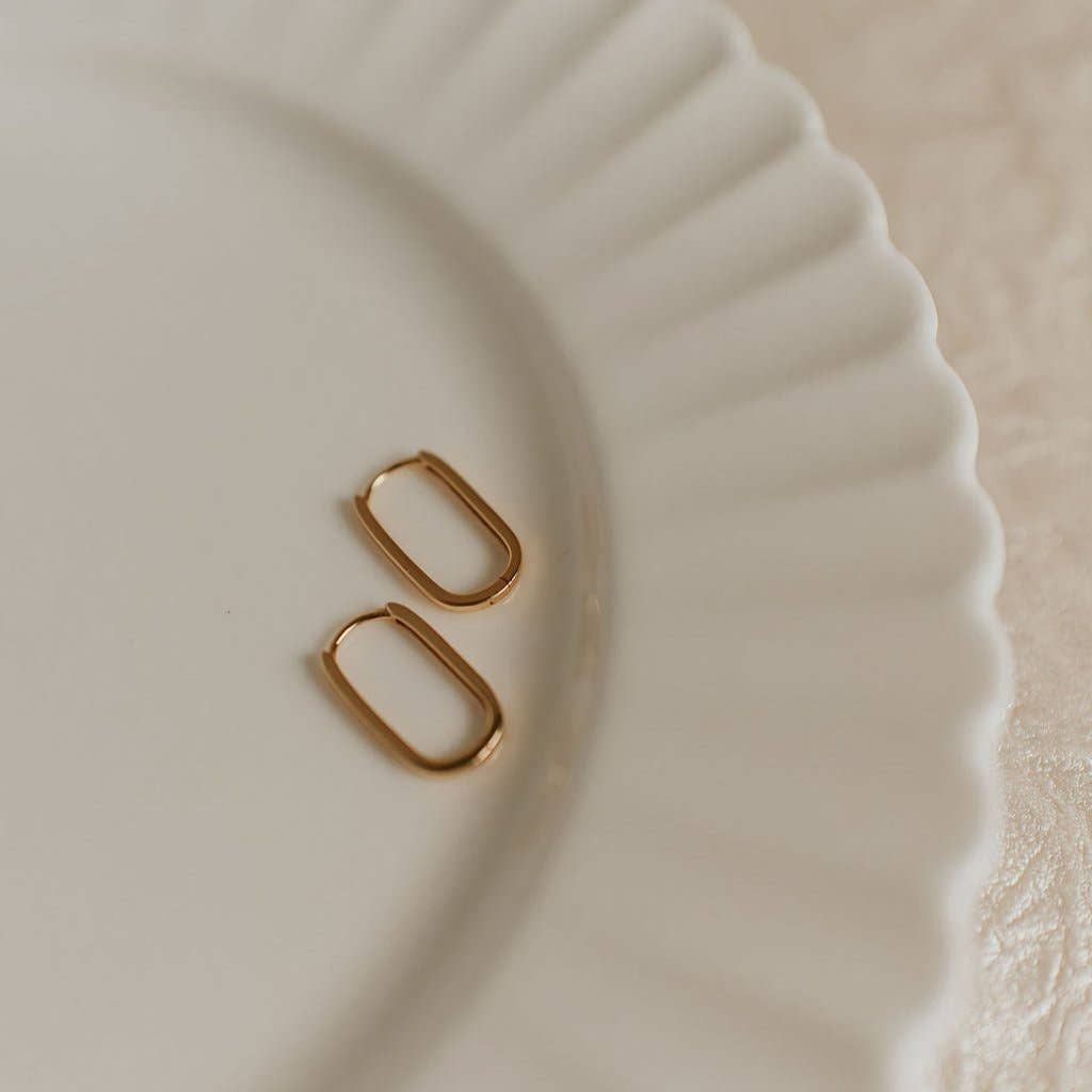 Avery Gold Hoops: Gold