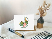 Three peas in a pod baby shower card, Boy girl new baby, A2: Congratulations