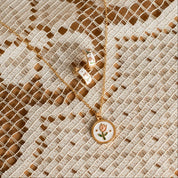 Eloise Tea Cup Necklace: Gold