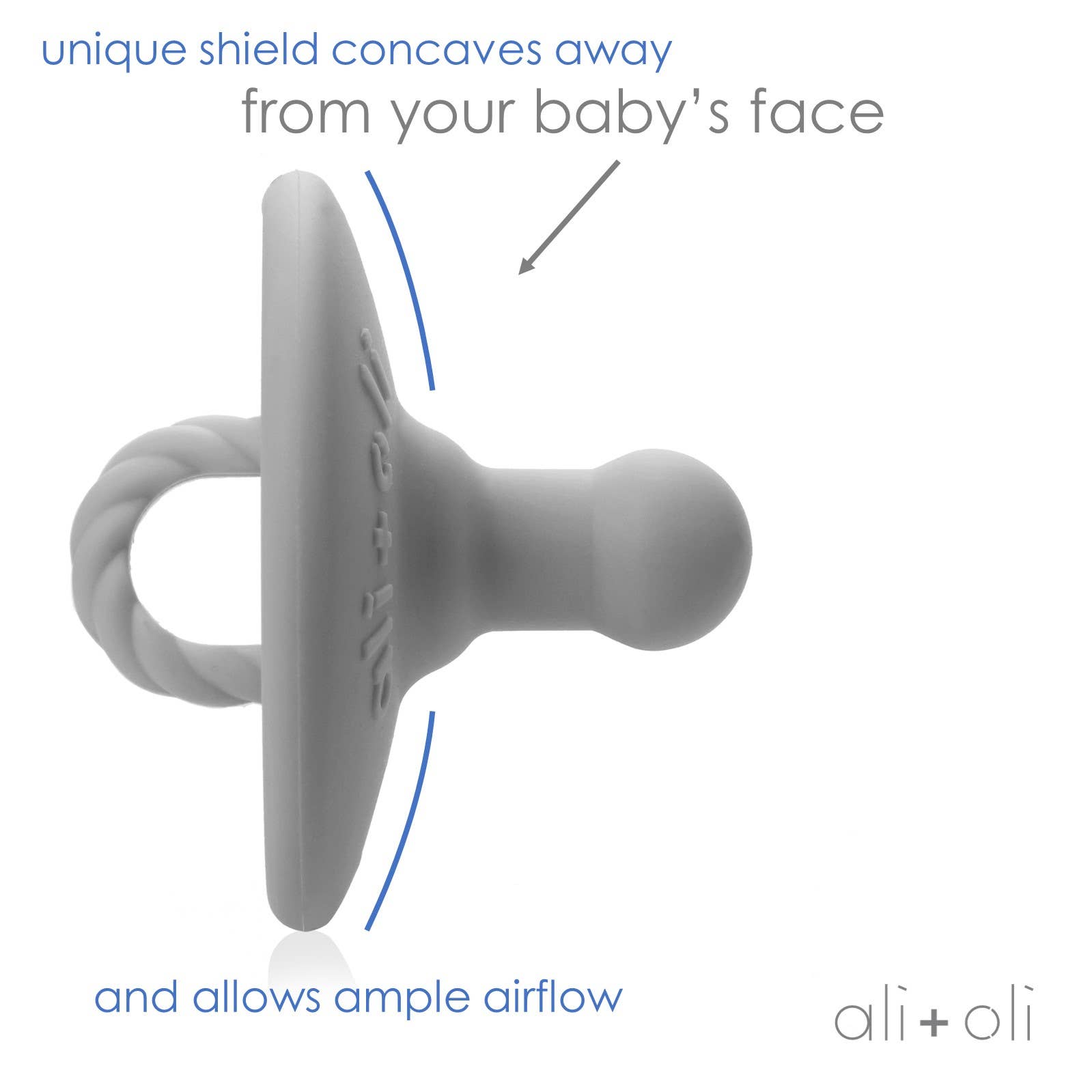 Pacifier Set Round (Iron & Sky)