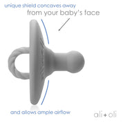 Pacifier Set Round (Iron & Sky)