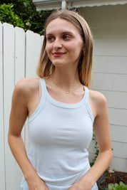 Organic Cotton Tank - Sky Blue