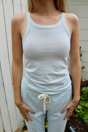 Organic Cotton Tank - Sky Blue