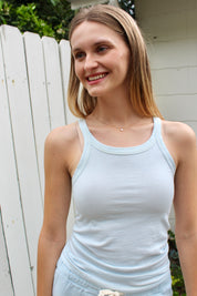 Organic Cotton Tank - Sky Blue