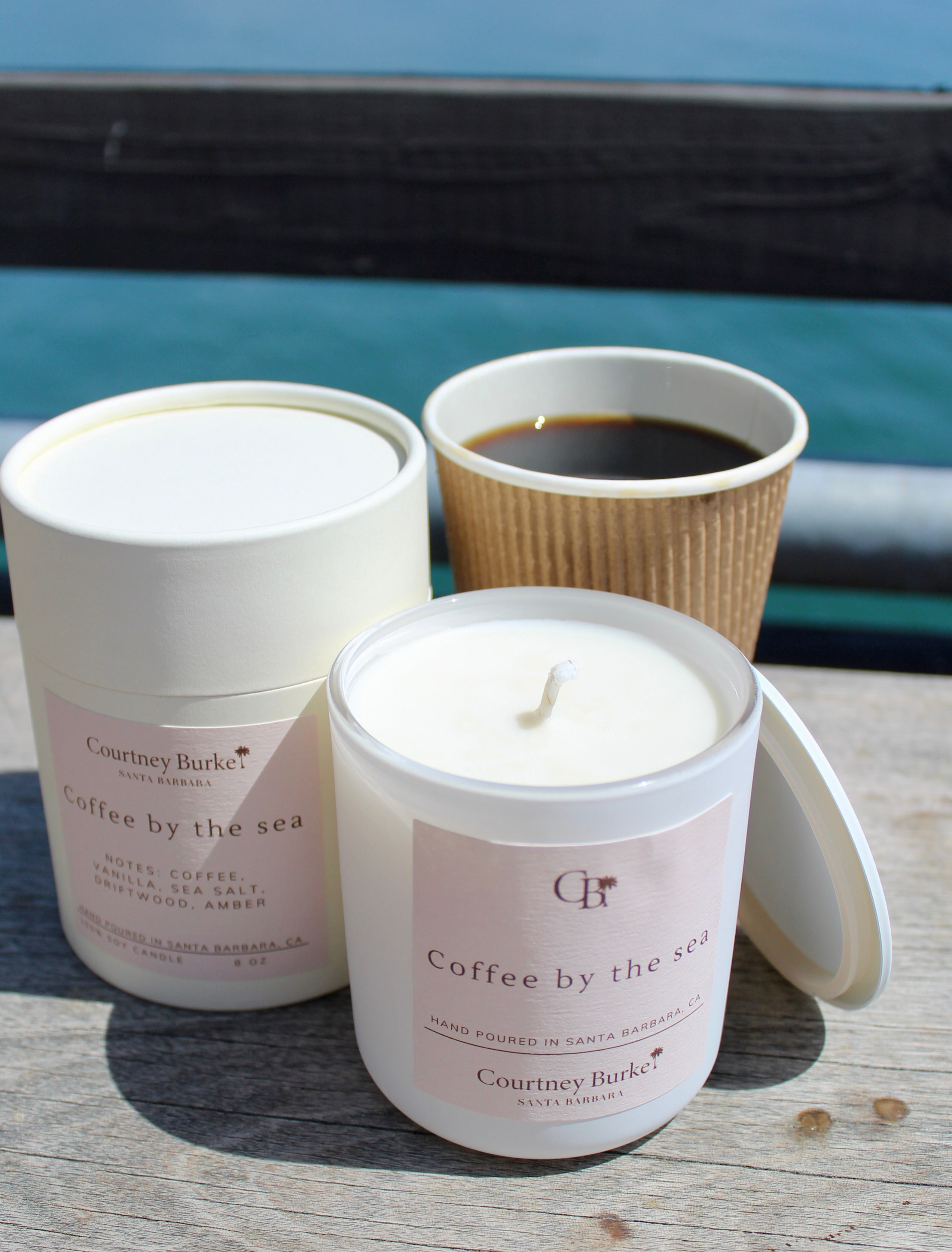 Coffee by the Sea Candle