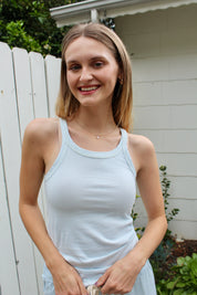 Organic Cotton Tank - Sky Blue