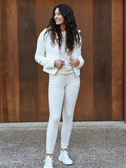 Cotton Fleece Jacket - Coconut