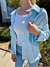 Italian Twill Jacket - Sky Blue