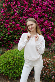 Soft Fleece Quarter Zip - Pink Rose