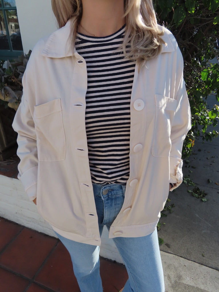 Italian Twill Jacket - Sand