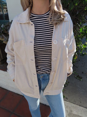 Italian Twill Jacket - Sand