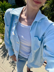 Italian Twill Jacket - Sky Blue