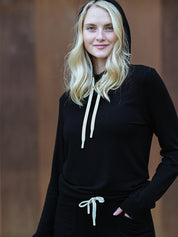 Soft Fleece Hoodie - Black