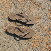 Sleepers Tapered Platform Flip Flops - Sand