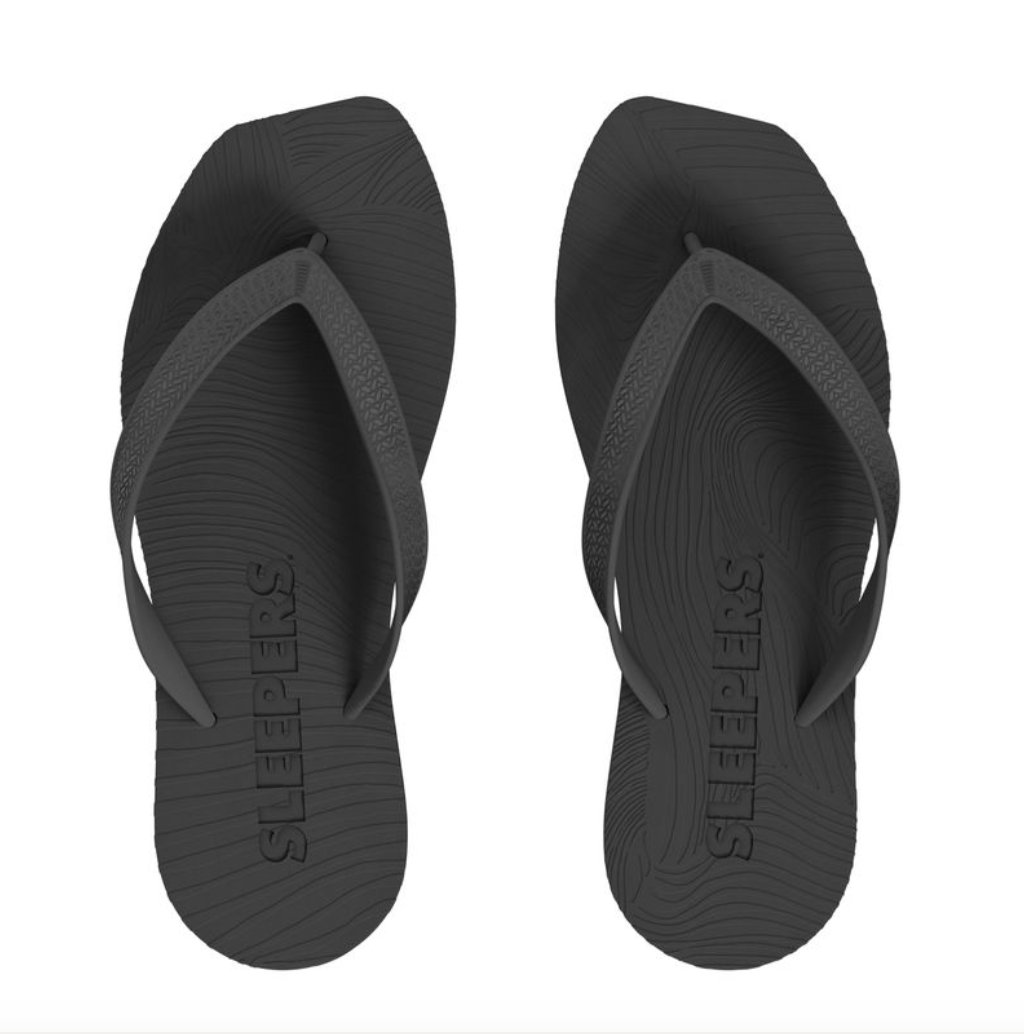 Sleepers Tapered Platform Flip Flops - Black