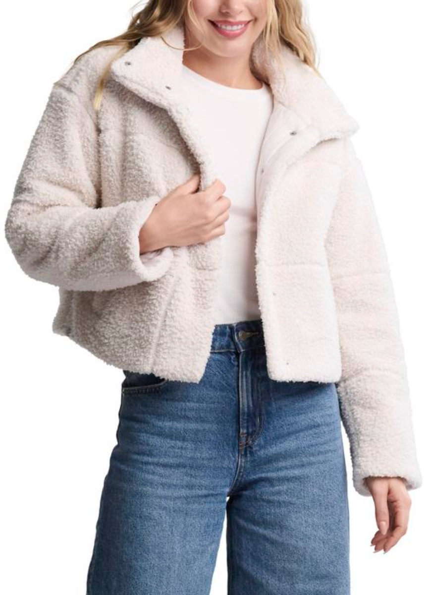 Brushed Cozy Chic Puffer Jacket - Sand Dune