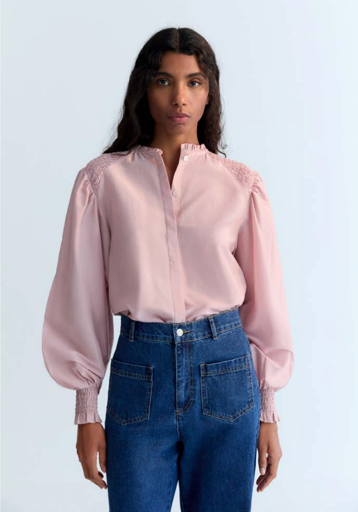 Ines Woman Pant - Mid Blue