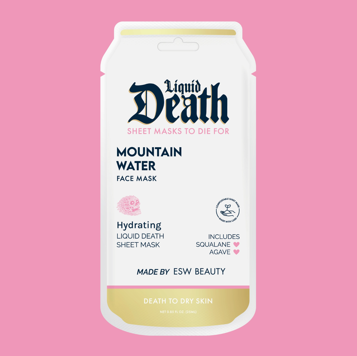 Mountain Water Hydrating Face Mask - Liquid Death