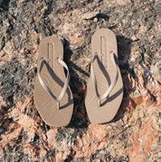 Sleepers Tapered Platform Flip Flops - Sand