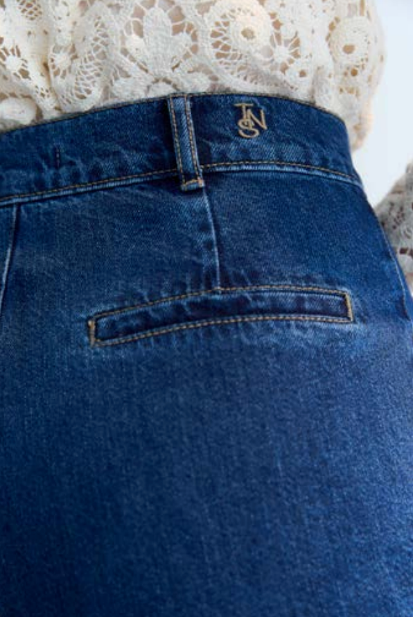 Ines Woman Pant - Mid Blue