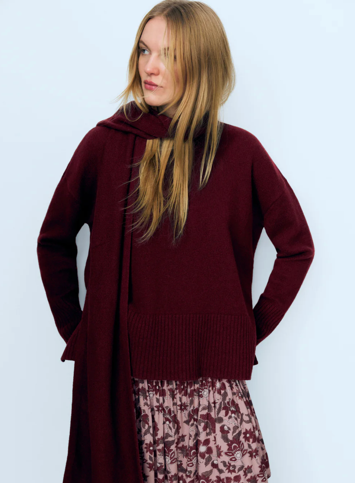 Agatha Woman Jumper - Plum