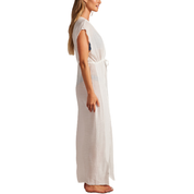 Tulip Hem Maxi Dress - White